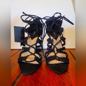 Forever 21 Strappy Black Heels NWT